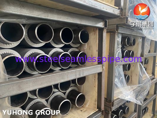 Pipa Seamless Baja Karbon ASTM A106 GR.B Tabung Sirip Padat Untuk Tungku