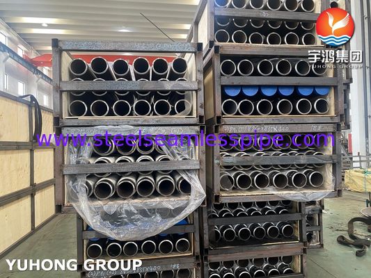 Pipa Seamless Baja Karbon ASTM A106 GR.B Tabung Sirip Padat Untuk Tungku
