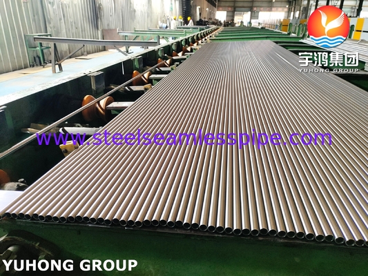 A268 TP410 Tabung tanpa jahitan Martensitic stainless steel, untuk pemanas ulang di pembangkit listrik tenaga panas