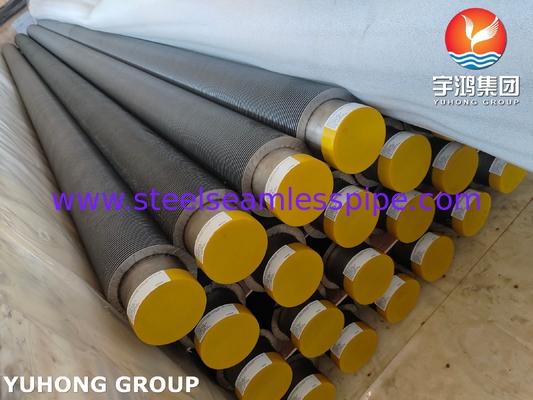 ASTM A376 TP347H Solid Spiral High Frequency weld HFW Fin Tube Dengan 11Cr