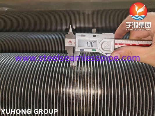 Pipa tanpa jahitan baja paduan, ASME SA335 P9, Solid Fin Tube, untuk sistem HRSG
