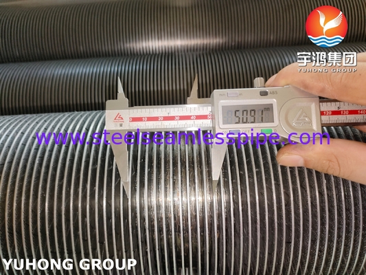 Pipa tanpa jahitan baja paduan, ASME SA335 P9, Solid Fin Tube, untuk sistem HRSG