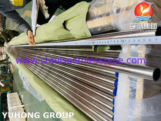 ASTM B111 C71500 Tabung Tembaga Nikel tabung penukar panas
