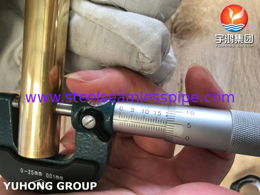 ASTM B111 / ASME SB111 Tabung Tembaga Nikel C44300 untuk Aplikasi Kondensor dan Penukar Panas