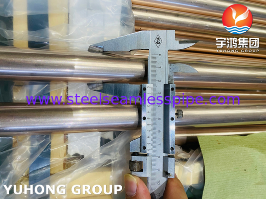 Pipa Tembaga Nikel ASME SB111 C70600 untuk Penukar Panas Kondensor