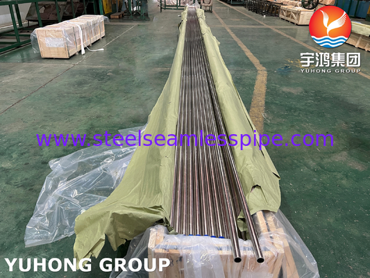 ASME SB111 C71500 Tabung Paduan Tembaga Mulus untuk Sistem HVAC Galangan Kapal