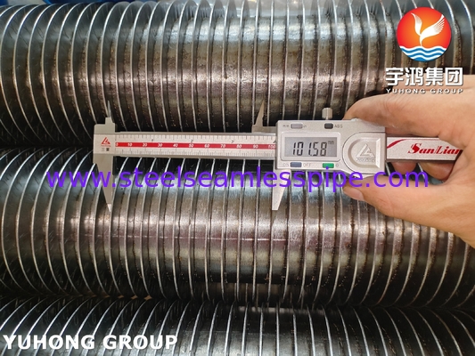 ASTM A335 P22 HFW Serrated Fin Tube 11-13Cr untuk Penukar Panas