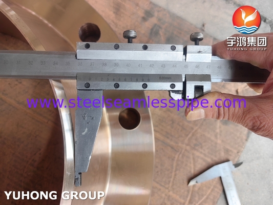 ASTM B283 C70620 Flange Perpaduan Tembaga Nikel untuk Industri Kimia