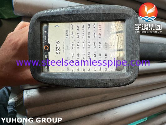 ASME SA213 TP316 (UNS S31600) tabung penukar panas tahan karat