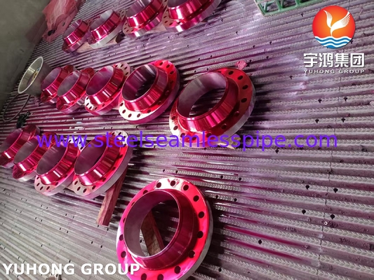 Flensa 1/2" hingga 24" ASTM A182 F51 WNRF Kelas 150-2500 Baja Dupleks Tahan Korosi