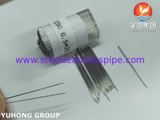 Tabung Jarum Gigi Irigasi Lubang Tunggal Baja Tahan Karat Medis 25G*32.5MM ISO9626