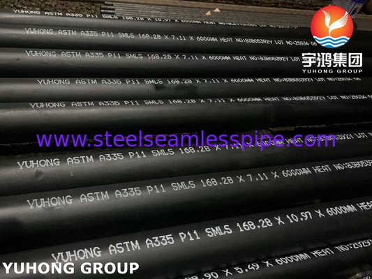 Panas tinggi ASTM A335 P11 Pipa Seamless Petrochemical & Power Plant Piping