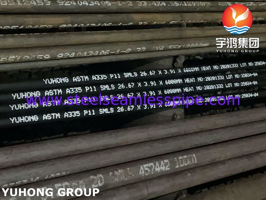 Panas tinggi ASTM A335 P11 Pipa Seamless Petrochemical & Power Plant Piping