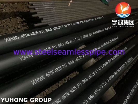 Panas tinggi ASTM A335 P11 Pipa Seamless Petrochemical & Power Plant Piping