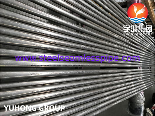 ASME SB163 UNS N04400 / Monel 400 Tabung Penukar Panas Mulus Paduan Nikel