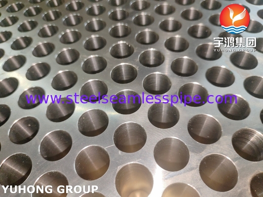 Tubesheet Baja Tahan Karat ASTM A182 F316Ti Tahan Korosi, Tahan Terhadap Bahan Kimia dan Erosi Air Laut
