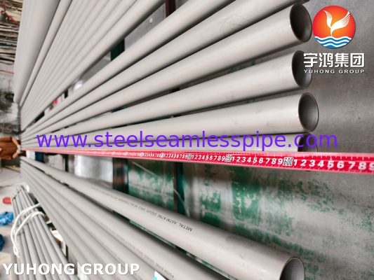 ASTM A790 S32205 tabung stainless steel dupleks tanpa jahitan tahan korosi kekuatan tinggi untuk aplikasi lepas pantai