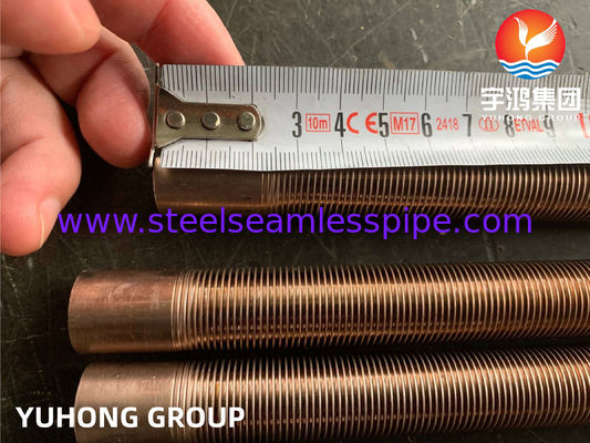 ASTM B111 C70600 Copper Nickel Alloy Low Finned Tube For Condenser and Evaporator