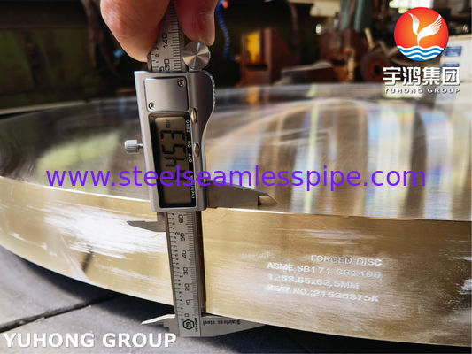 ASME SB171 C61400 Copper Forged Disc For Heat Exchanger