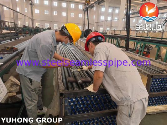 Pipa Sirip Tertanam Baja Paduan ASME SA209 Dengan Sirip AL1060 Untuk Penukar Panas