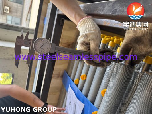 Pipa Sirip Ekstrusi Baja Tahan Karat ASTM A213 TP304 Untuk Penukar Panas Berpendingin Udara
