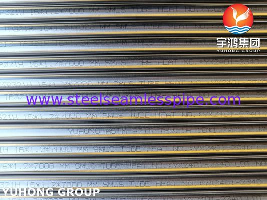 ASTM A213 TP321H Stainless Steel Seamless Tube untuk Boiler dan Panas Exchanger