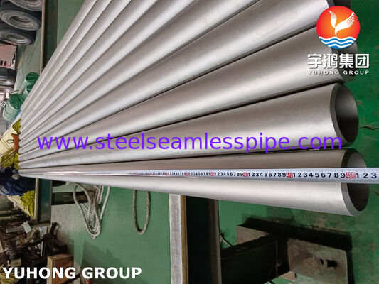ASTM A376 TP347H Stainless Steel Seamless Pipe Pickled Annealed Industry Pipe untuk pembangkit listrik