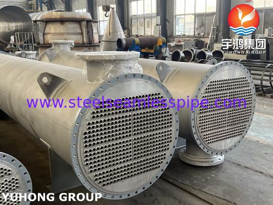 Stainless steel heat exchanger tube bundle A179 A213 tabung dengan tabung sheet baffle