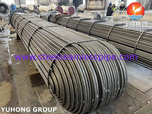 Stainless steel heat exchanger tube bundle A179 A213 tabung dengan tabung sheet baffle