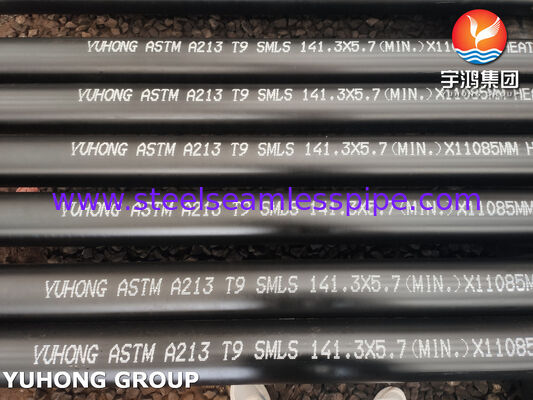 ASTM A213 T9 / UNS K90941 Tabung baja tanpa jahitan untuk boiler superheater dan panas-exchanger
