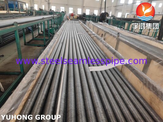 ASME SA209 Tabung Fin yang tertanam dari baja karbon dengan Fin AL1060 untuk penukar panas