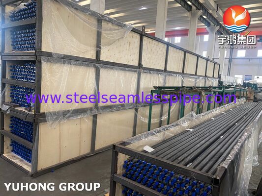 ASME SA209 Tabung Fin yang tertanam dari baja karbon dengan Fin AL1060 untuk penukar panas