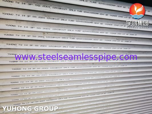 Pipa Seamless Tahan Panas 12X18H10T / AISI 321 sesuai GOST 9941-81 untuk Penukar Panas dan Industri Kimia