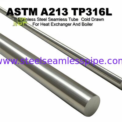 ASTM A213 TP316L Pipa Baja Tahan Karat Tarik Dingin Tanpa Sambungan untuk Aplikasi Penukar Panas dan Boiler