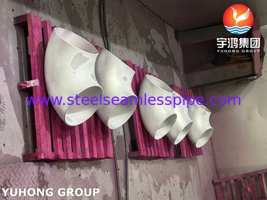 ASTM A403 WP316L Pasang baja tahan karat 90 derajat siku berlas