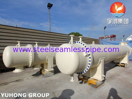 Penukar panas kepala apung Tipe AES dengan Stempel ASME U dengan Tabung TP316L untuk Layanan Berat