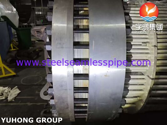 Penukar panas kepala terapung dengan tabung 316L dan lembaran tabung lapis SA350 LF2/316L untuk pengelolaan korosi yang hemat biaya