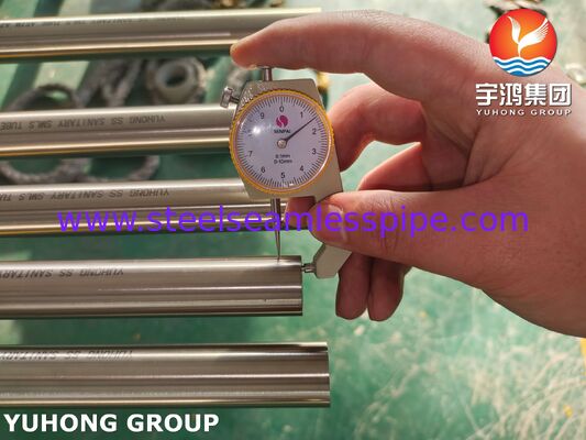 ASTM A270 TP304 Stainless Steel Cerah Annealed Seamless Sanitary Tube Untuk Pengolahan Makanan