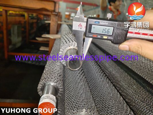 Pipa Bersirip Bergerigi | Dilas Frekuensi Tinggi | Pipa Dasar T22 & Sirip CS untuk HRSG / Boiler