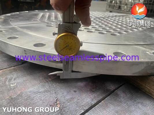 Layanan Penukar Panas Umum Tubesheet ASME SA240 SS304 100% UT