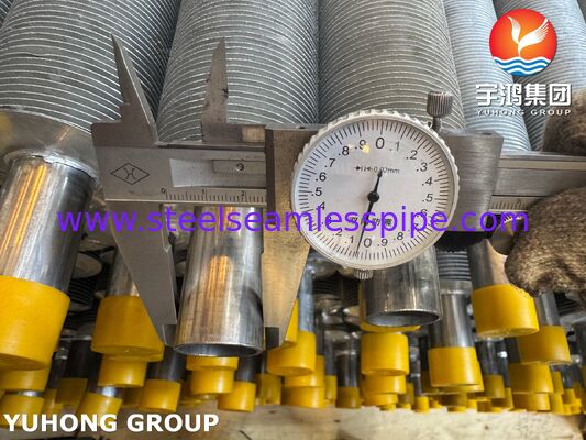 EN 10217-7 1.4301 Tabung Bersirip Ekstrusi Untuk Boiler & Pendingin Udara