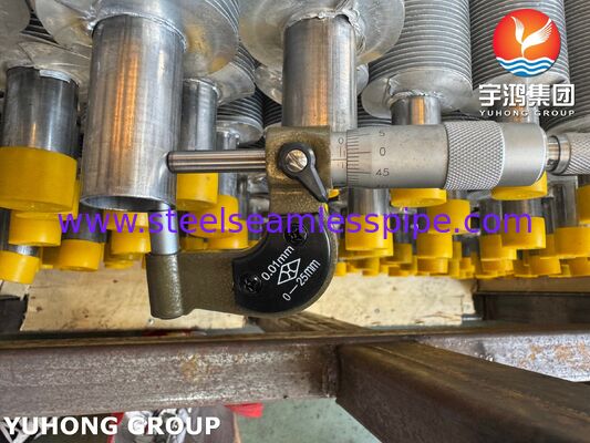 EN 10217-7 1.4301 Tabung Bersirip Ekstrusi Untuk Boiler & Pendingin Udara