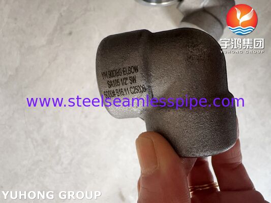 A105 Socket-Weld (SW) Elbow Carbon steel forged fittings, threaded / NPT connections ASME B16.11