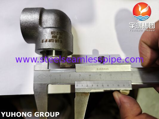 A105 Socket-Weld (SW) Elbow Carbon steel forged fittings, threaded / NPT connections ASME B16.11