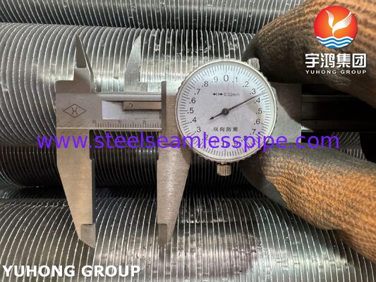 Tabung Fined Extruded - ASTM A179 Base Steel Karbon / Aluminium 1060 Fin untuk Penukar Panas