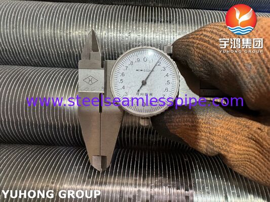 Tabung Fined Extruded - ASTM A179 Base Steel Karbon / Aluminium 1060 Fin untuk Penukar Panas