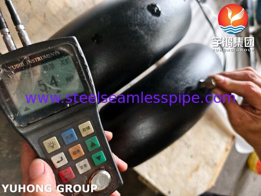 ASTM A420 WPL6-S 90° Radius Panjang Siku Baja Karbon yang Dibuat Untuk Layanan Suhu Rendah