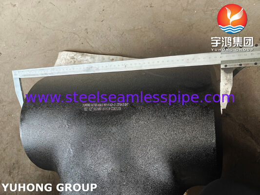 ASTM A860 WPHY42-S Equal Tee High-Strength Steel Butt Welding Fitting Untuk Sistem Pipa Tekanan Tinggi