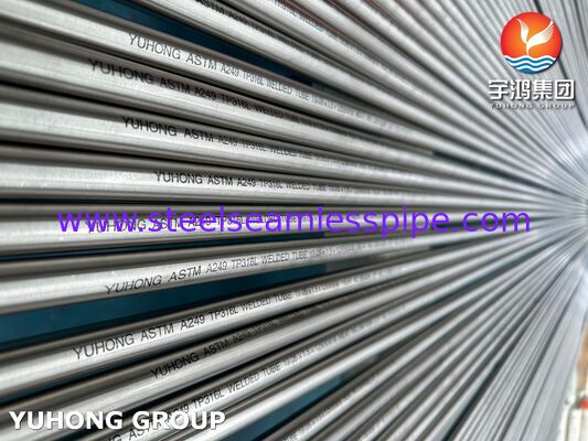 ASTM A249 TP316L Tubes Stainless Steel Yang Dilas Cerah Annealed Untuk Menara Pendingin Air