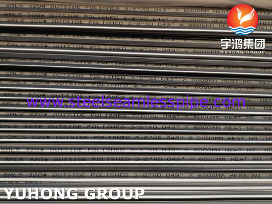 ASTM A269 TP316L BA Stainless Steel Seamless Tube Untuk Pabrik Pangan 320# Di luar dipoles